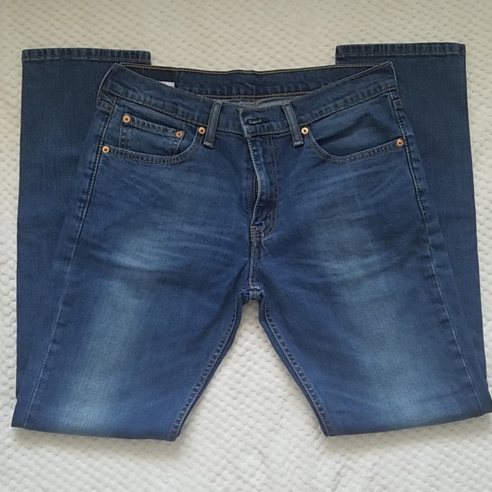 Mens Levi Strauss dark wash jeans